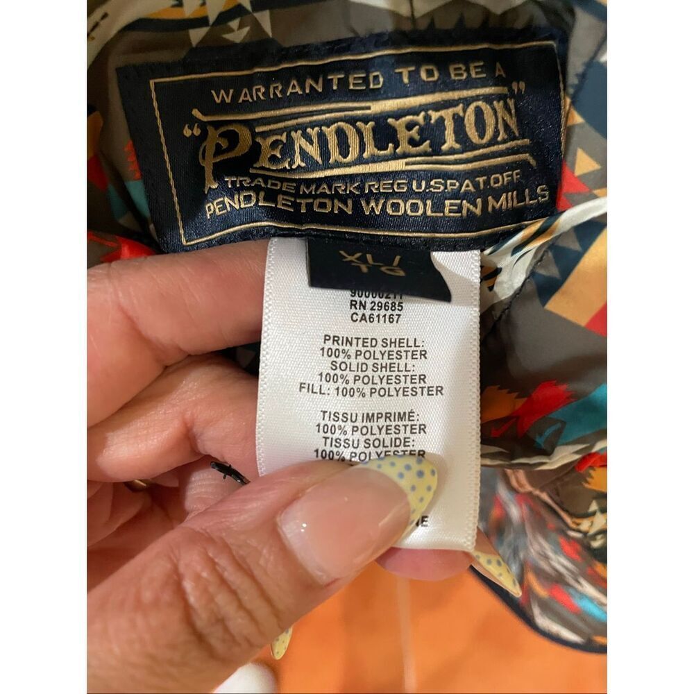 Pendleton Women's Southwestern Print Reversible Snap Button Jacket Women's Sz XL - Picture 12 of 13